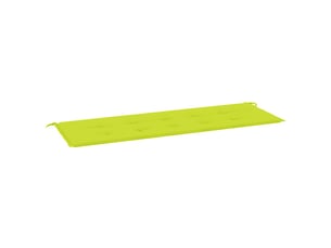 Coussin de banc de jardin, coussin d'assise vert brillant 150x50x3cm tissu oxford cf52867