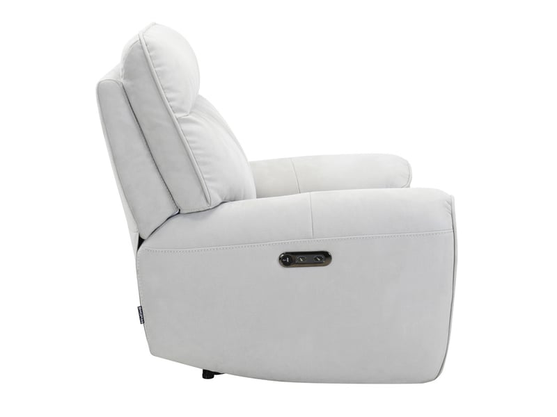 Fauteuil relax motorisé en tissu microfibre gris clair – connor - Conforama E