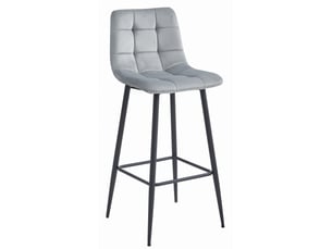 tabouret de bar  <strong>SANS MARQUE</strong>  - argenté hauteur d'assise 76 cm vendu Par 3