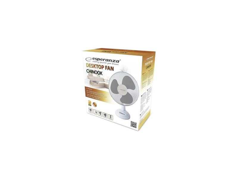  Ventilateur de bureau 30 cm ehf003we esperanza  - Conforama D