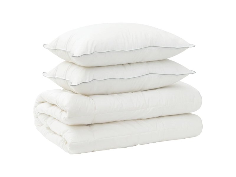  Ensemble de couette et d'oreiller 3 pcs - duvet 155x220 cm 4 saisons  - Conforama A