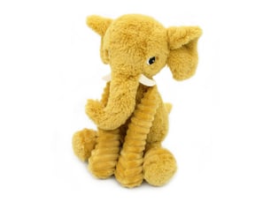 Peluche elephant moutarde maman et bebe dimoitou ptipotos