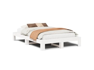 Lit 2 places 135x190 cm    coloris blanc