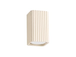 Plafonnier rayo 10 beige aluminium moderne 10x6x6cm