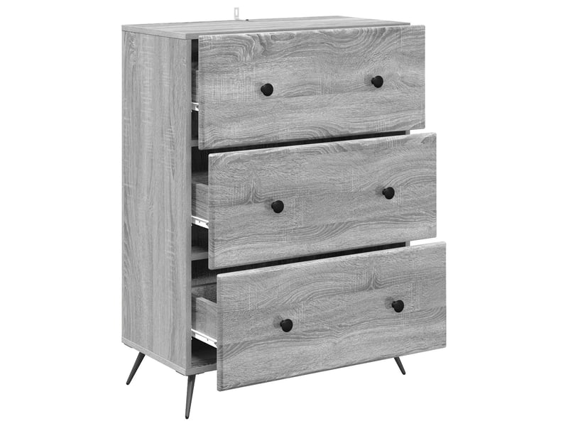  Armoire de rangement bureau, armoire à tiroirs 66 x 34,5 x 90 cm bois d'ingénierie shl4384  - Conforama E