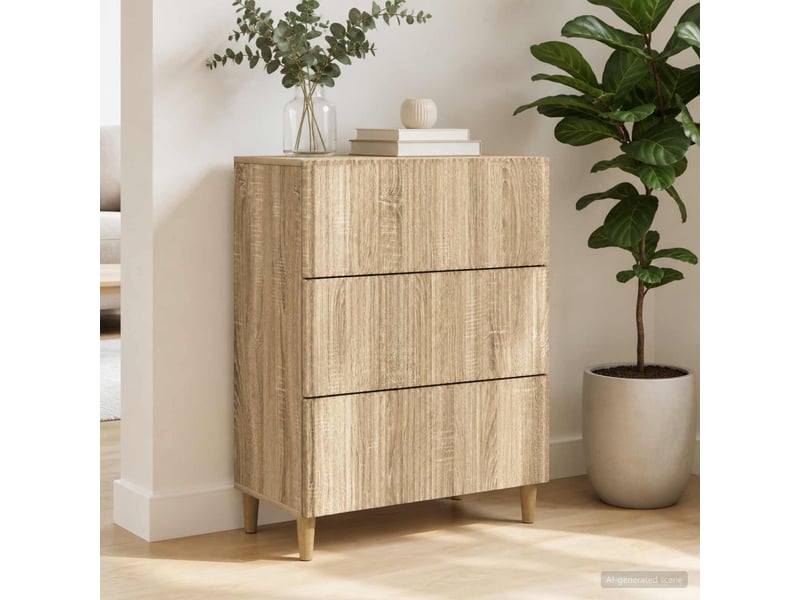  Armoire de rangement bureau, armoire à tiroirs 66 x 34,5 x 90 cm bois d'ingénierie shl4139  - Conforama D