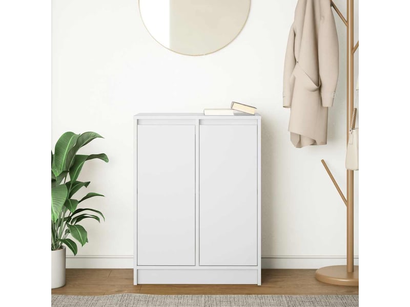  Buffet - bahut - meuble de rangement blanc 57x34x76 cm bois d'ingénierie  - Conforama C