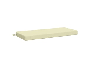 Coussin de banc, coussin d'assise, coussin de canapé soest 100 % polyester crème 120 x 50 x 8 cm cf53211