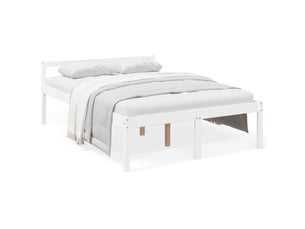 Lit 2 places 135x190 cm    coloris blanc