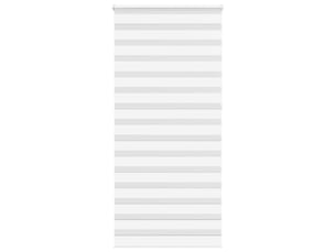 Store zèbre, store de fenêtre blanc 100x230 cm largeur du tissu 95,9cm polyester cf48342