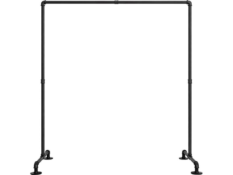  Clp – portant à vêtements en métal noir 150 cm – design industriel – structure robuste pour manteaux et vestes – montage facile  - Conforama D
