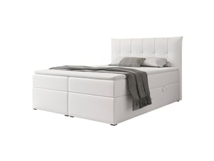 Lit coffre 160x200 cm IDOHOME CHESTER coloris blanc