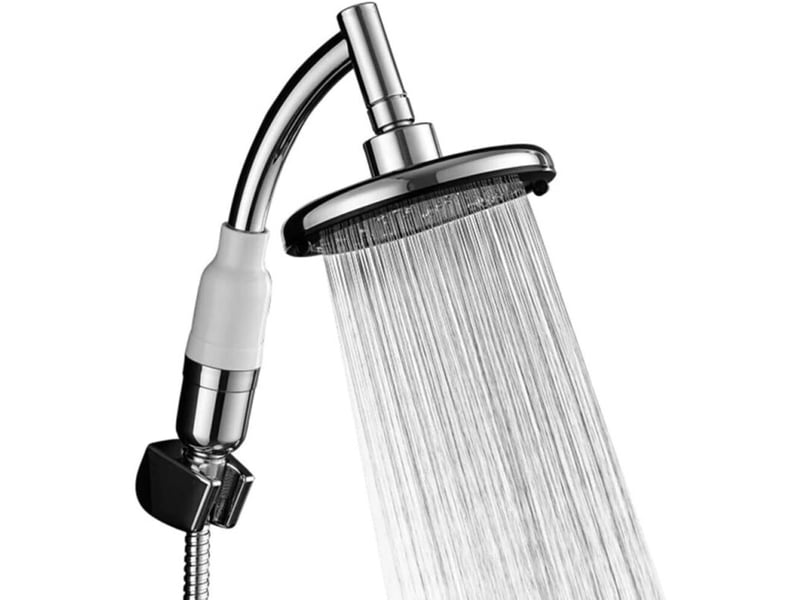  Pommeau de douche à jet supérieur amovible, à main, double usage, en acier inoxydable  - Conforama A
