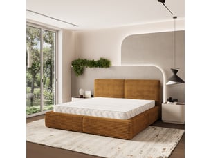 Lit coffre 180x200 cm <strong>MASSENO</strong> <strong></strong> coloris cuivré