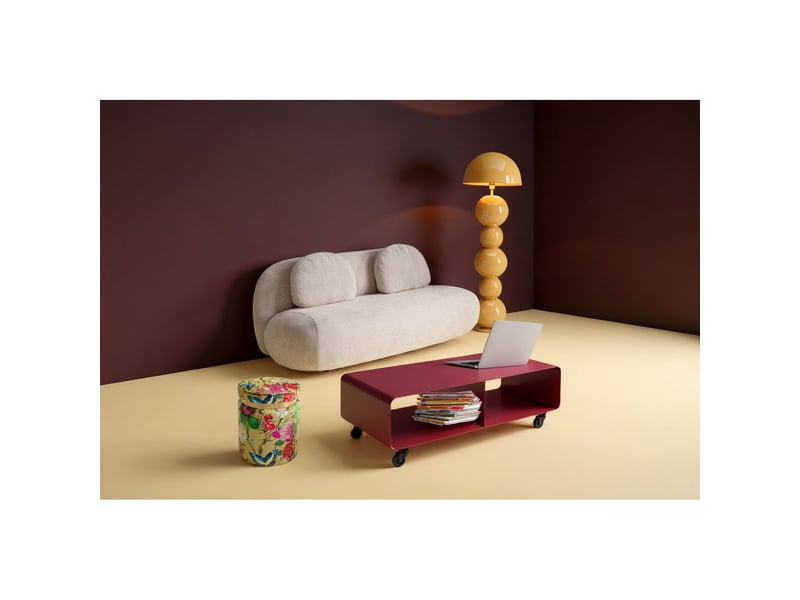  meuble tv lounge à roulettes violet kare design  - Conforama B