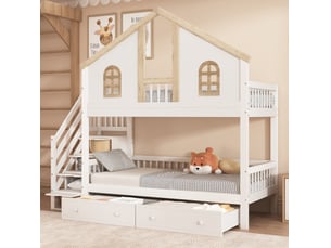 Lit jeune en Kit 2x90x200 cm FLORAGRACE