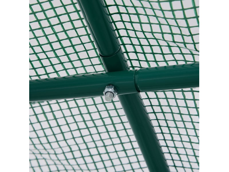  Serre de jardin 245x200x198 cm structure en métal verte  - Conforama D
