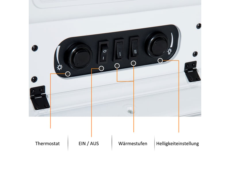  Cheminée électrique avec chauffage, effet flammes led, 9501850 w, blanche, pour 15 à 20 m²  - Conforama W