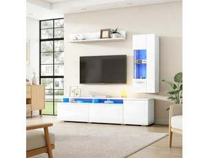 Meuble tv coloris blanc 135 cm TCQPZ