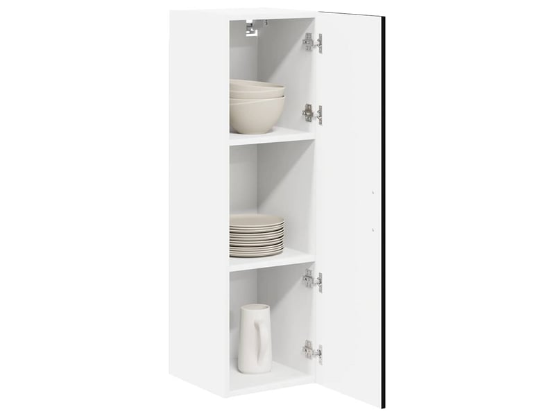  Meuble mural de cuisine, armoire de cuisine noir 30x31x100cm bois d'ingénierie shl543  - Conforama C