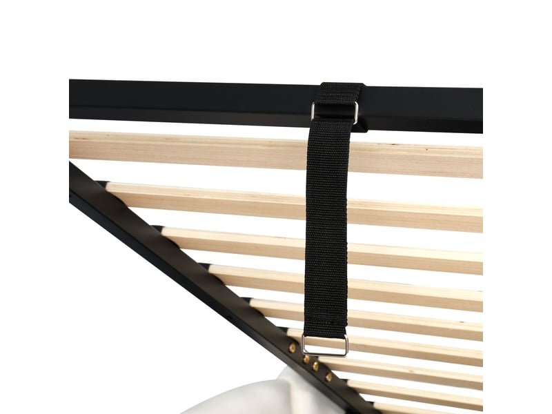  Lit coffre 90x200, coffre xl lit une personne, revêtement velours, ouverture hydraulique assistée, ports usb, tiroirs latéraux  - Conforama D