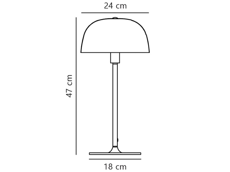  Lampe à poser cera métal , h. 47 - ip20 - e14 nordlux intérieur 2010225033 - Conforama E
