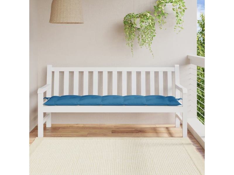  Coussin de banc de jardin, coussin d'assise bleu mélangé 180x50x7 cm tissu cf52695  - Conforama C