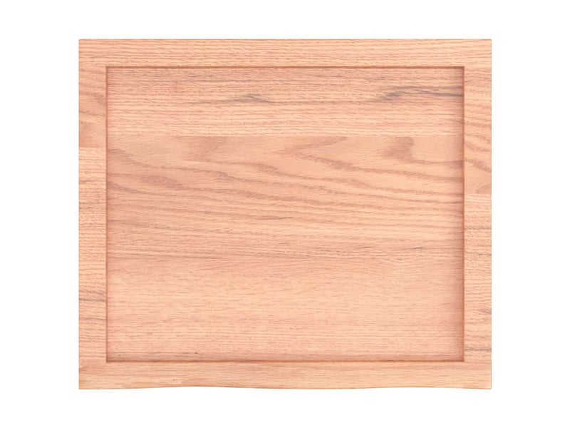 Comptoir de salle de bain, plan de travail marron 60x50x(2-4) cm bois traité cf65806 - Conforama D