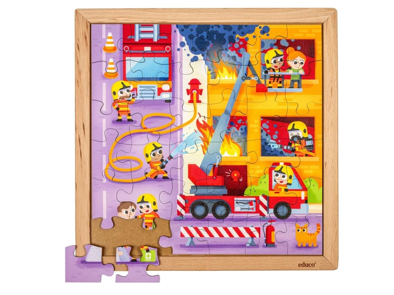  Educo services d'urgence - pompiers  36 pièces de puzzle 8719924067083 - Conforama D
