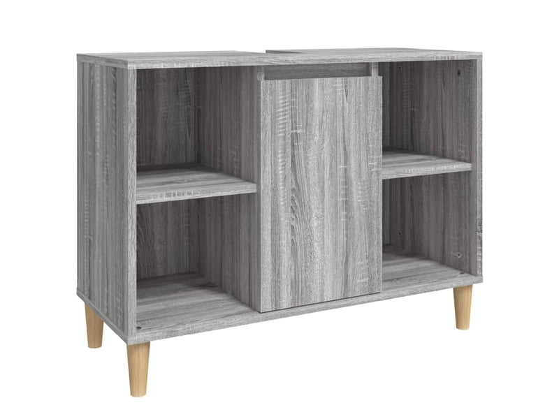 Ensemble de meubles de salle de bain 3 pcs sonoma gris cf63813 - Conforama C