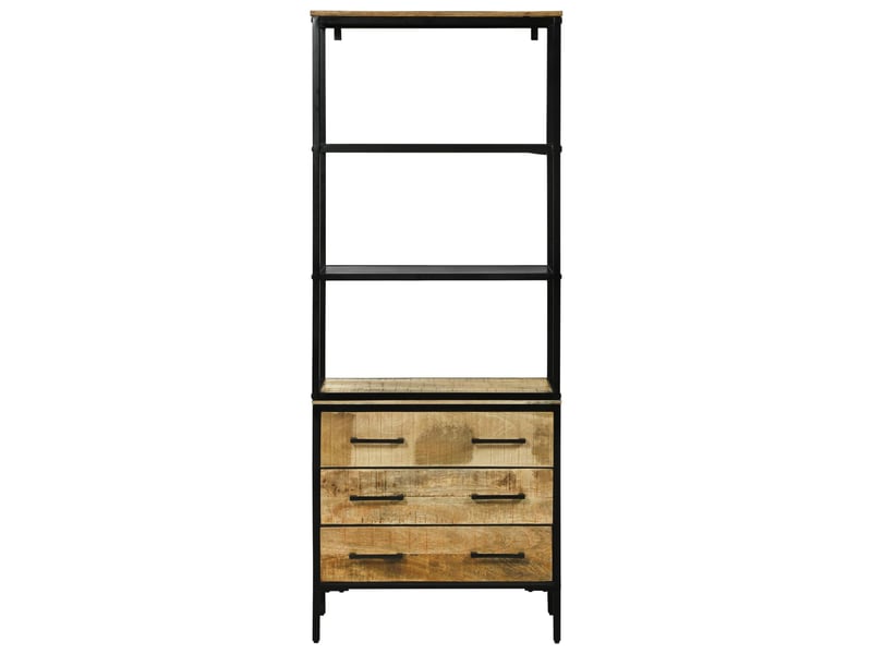  Buffet - haut armoire marron 70 x 35 x 180 cm bois de mangue massif  - Conforama E