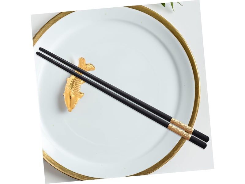2pièces repose-baguettes alliage de zinc support à baguettes forme de carpe koï porte-baguettes de table support à baguettes pour cuisine et maison - Conforama C