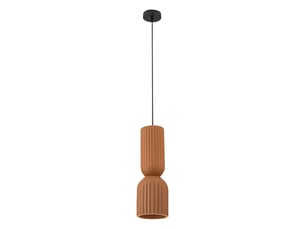 Zambelis arcadia suspension arcadia slim, couleur terre cuite-noir sable, 1 x e27 led