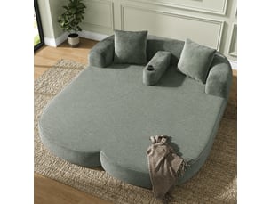 Canapé droit relax manuel <strong>VVBV</strong> <strong></strong> 2 places Velours vert