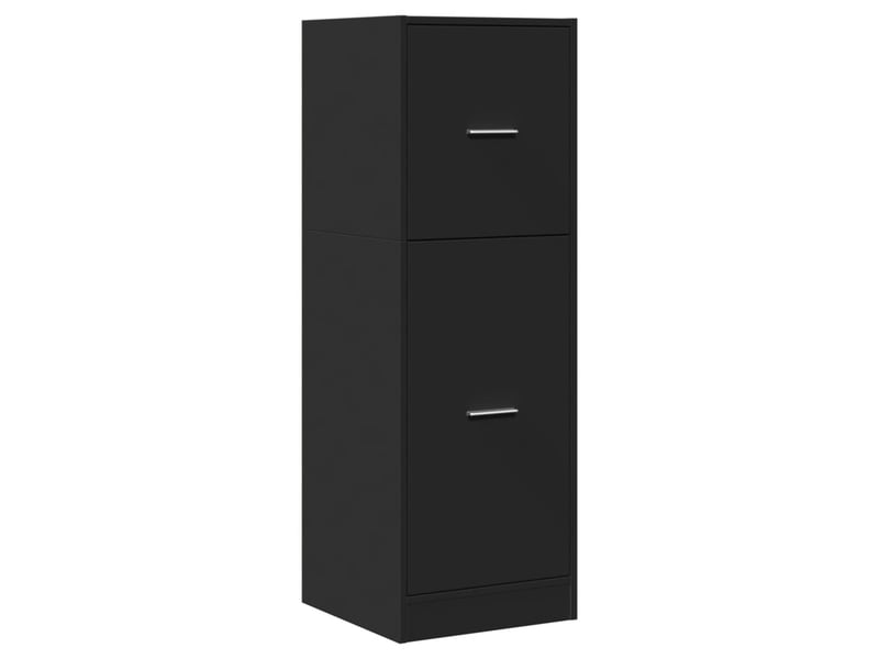  Meuble de rangement, armoire d'apothicaire noir 40x41x118 cm bois d'ingénierie  - Conforama D