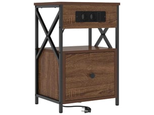 Table de chevet - cabinet de chevet - table de nuit chêne brun 40 x 31 x 60 cm bois d'ingénierie