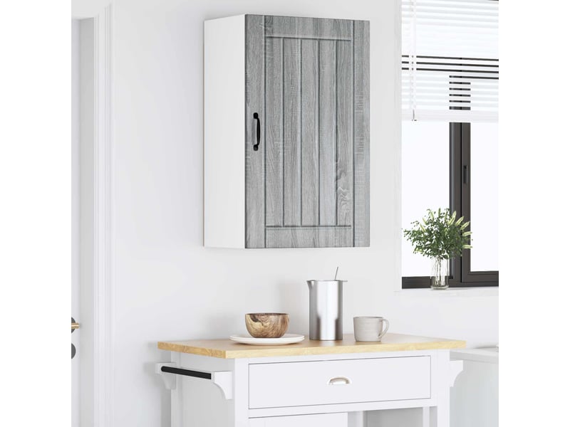 Meuble mural de cuisine, armoire de cuisine sonoma gris 50x31x80cm - Conforama D