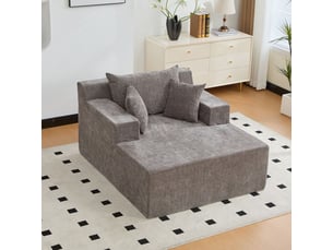 Canapé modulable structure modulaire revêtement en tissu chenille mousse haute élasticité 30d base antidérapante facile à déplacer