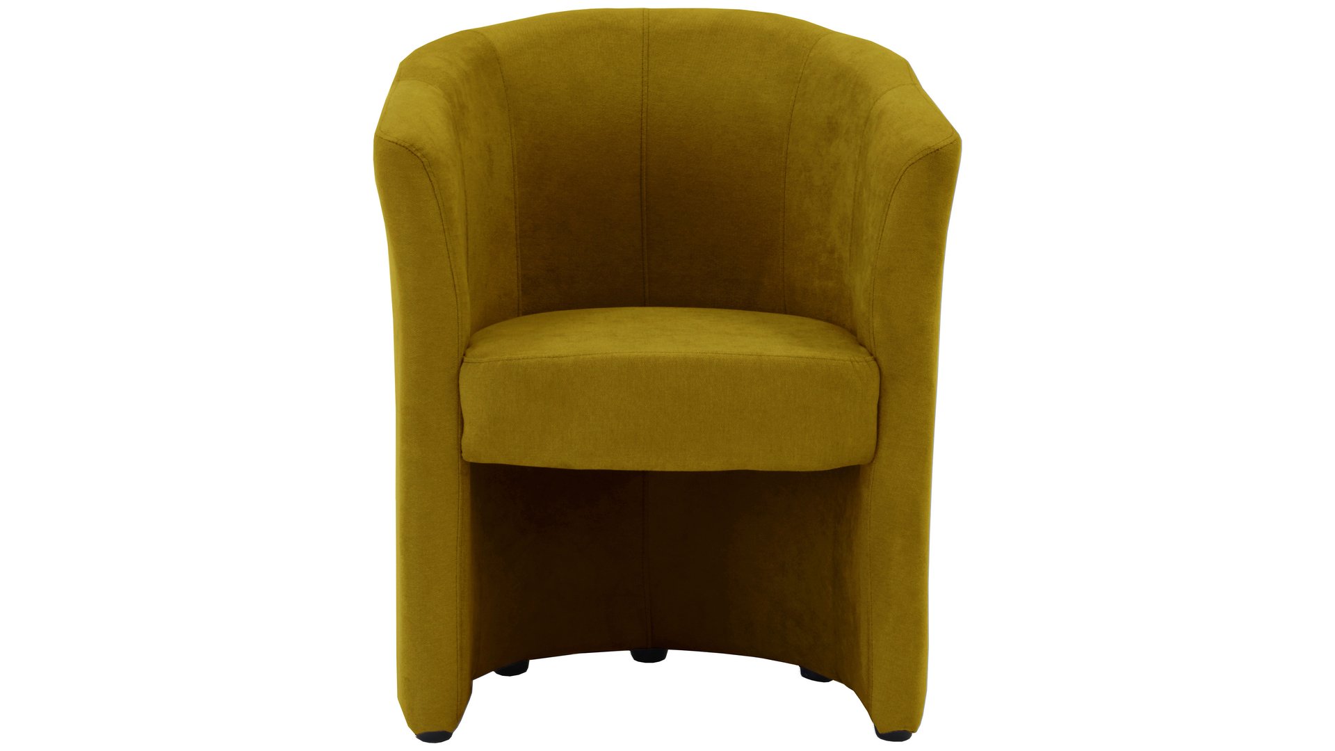 Fauteuil fixe NAOMI coloris moutarde jaune 75 Conforama