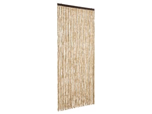 Rideau anti-mouches, moustiquaire beige 100x200 cm chenille cf43488