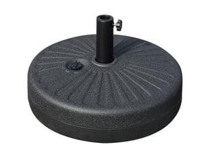 Pied de parasol muhlbach motif rosace stabilité optimale noir élégant