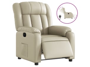Fauteuil relax électrique <strong></strong> Tissu beige