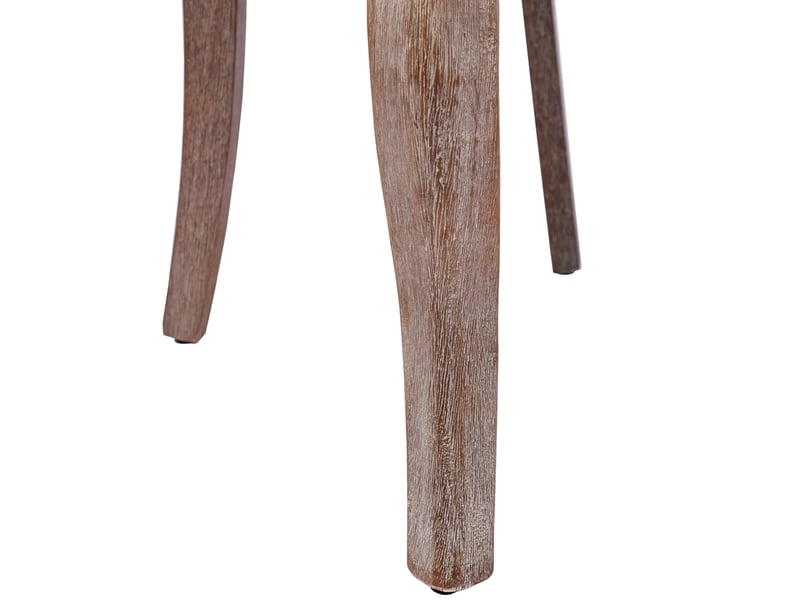 Lot de 6 chaises de salle à manger 55x61x91 cm en velours et bois rembourrées beige chicfurn  - Conforama E