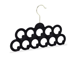 Cintre porte foulards, cintre écharpes cravate ceinture velours, crochet rotatif 360° antidérapant, 11 trous