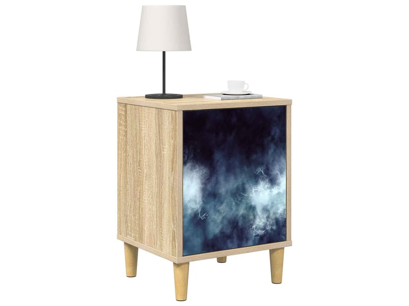  Table de chevet - cabinet de chevet - table de nuit raalte chêne sonoma 36 x 33 x 50 cm  - Conforama B