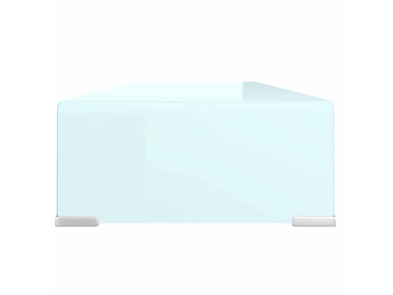  Meuble tv - banc tv - meuble de rangementsupport pour moniteur 80x30x13 cm verre vert  - Conforama D