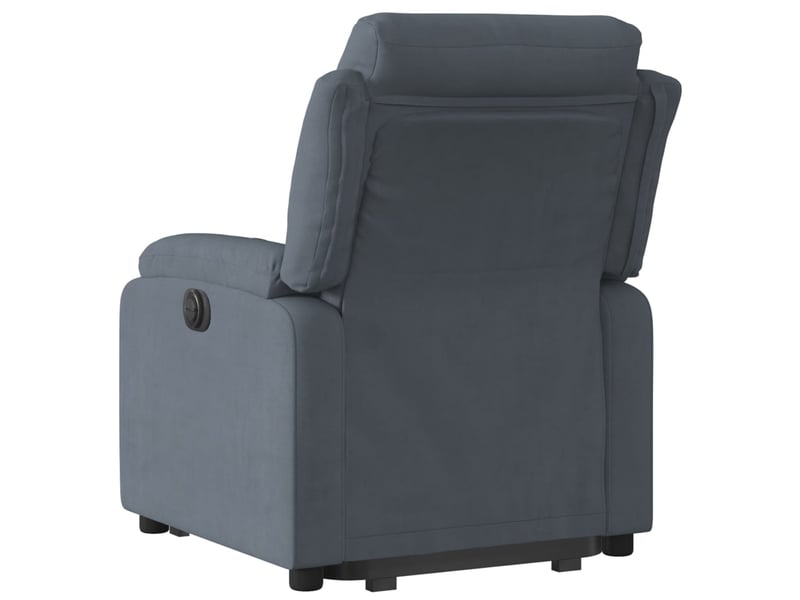 Fauteuil inclinable, fauteuil relax gris foncé velours shl25039  - Conforama D