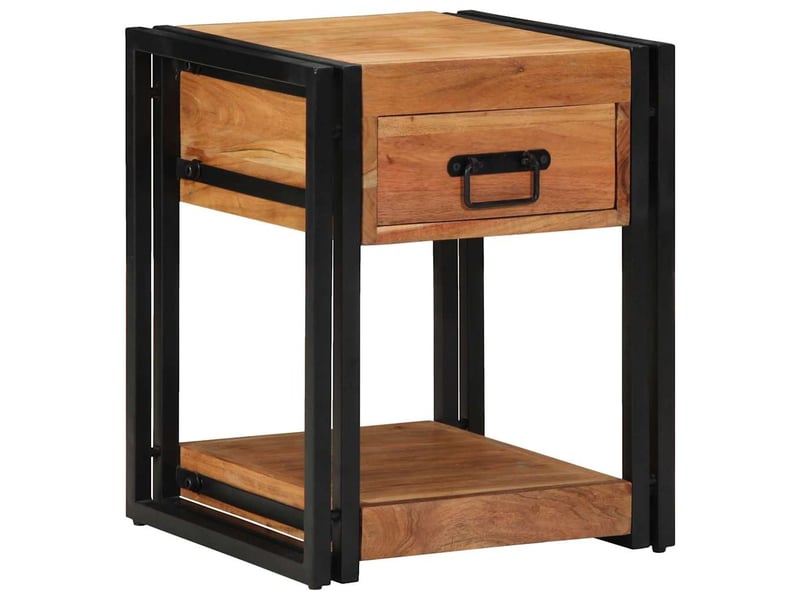  Table de chevet - cabinet de chevet - table de nuit 2 pc marron 40 x 40 x 50 cm  - Conforama B