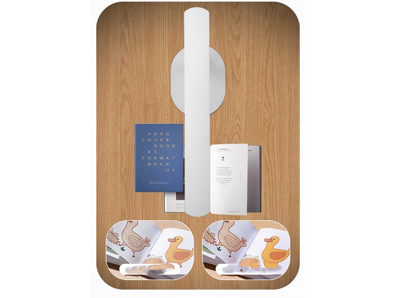  Lampe de bureau led à intensité variable – port de chargement usb, blanc  - Conforama E