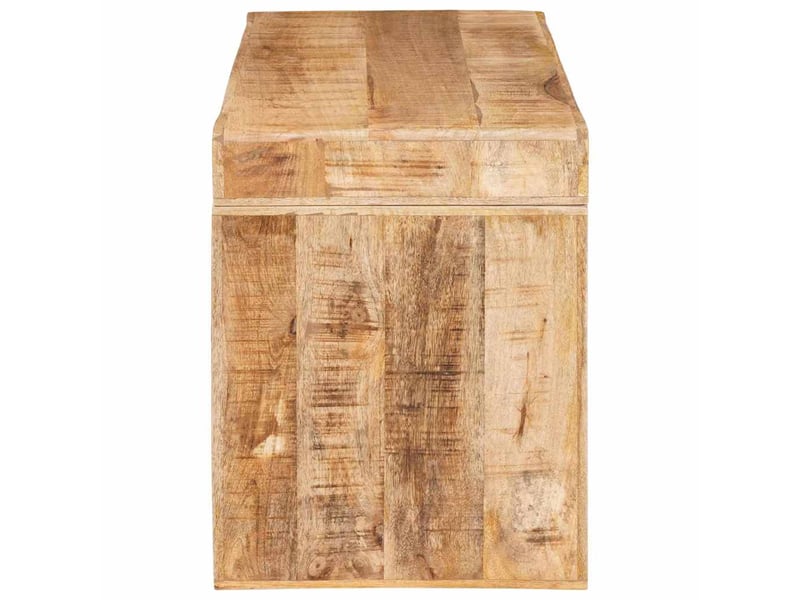  Table d'appoint, table de salon marron 60 x 35 x 46 cm bois de mangue massif  - Conforama E